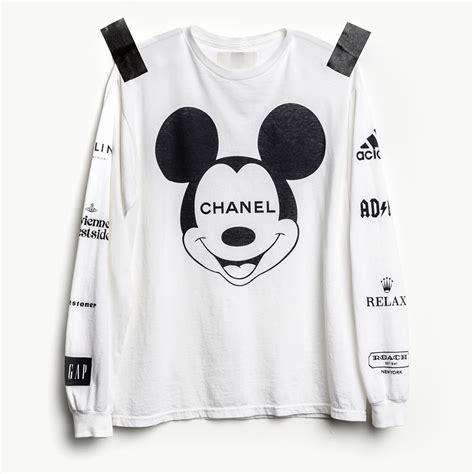 chanel mickey mouse shirt fake|chanel dupe leather.